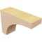 Ekena Millwork 2"W x 6"D x 4"H Classic Stockport Rough Cedar Woodgrain TimberThane Corbel, Primed Tan CORUR02X06X04STORCPR - alternate 4
